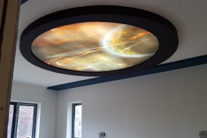 Galaxy stretch ceiling element 